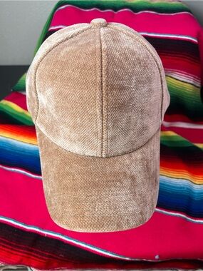 Classic velour solid beige Baseball Cap